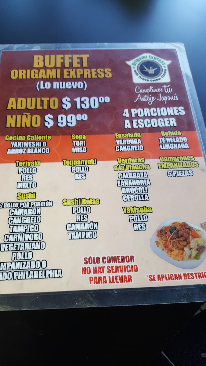 Origami Express Novena Menu - Image 6